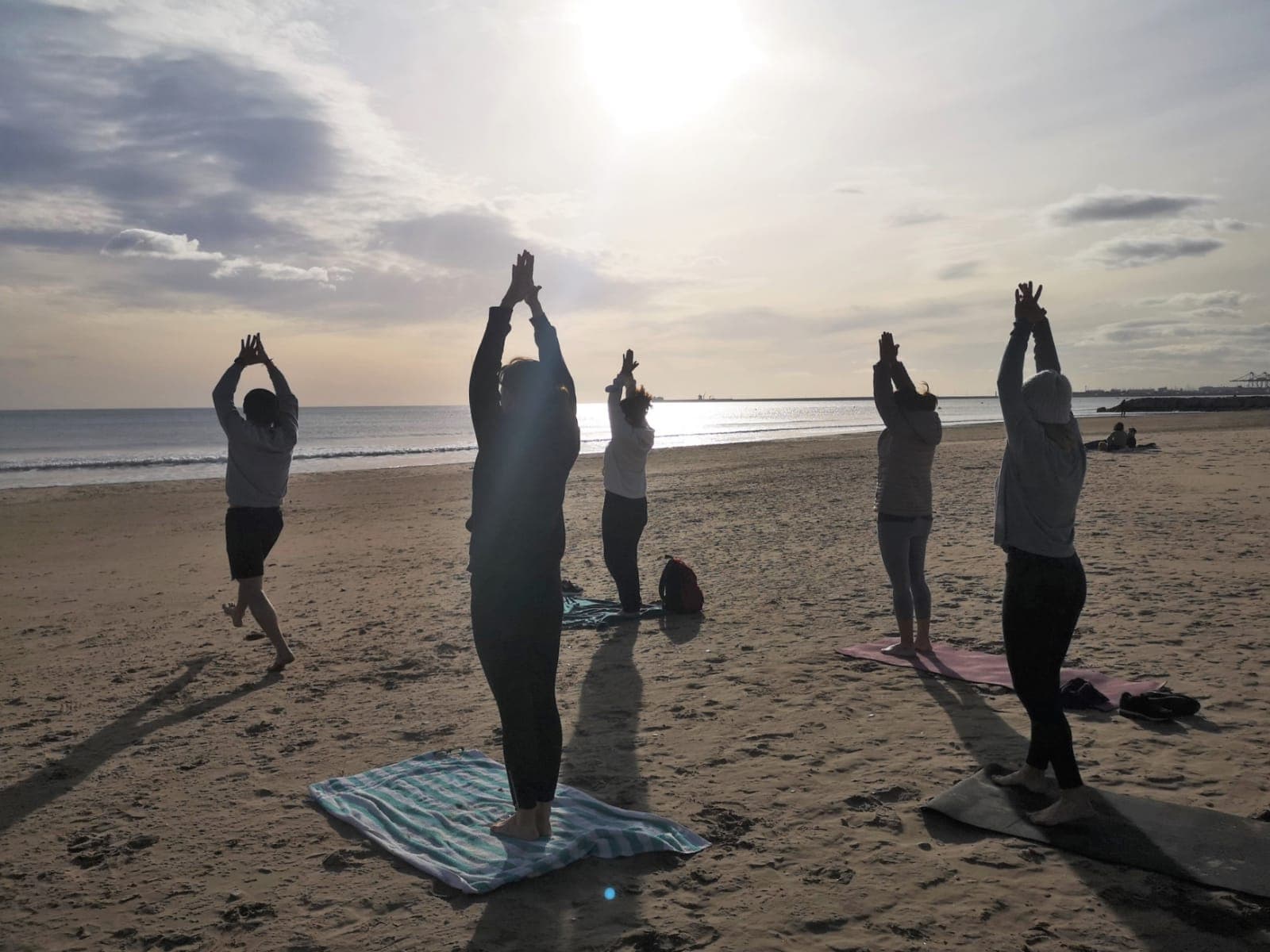 Gothenburg coastal yoga practice